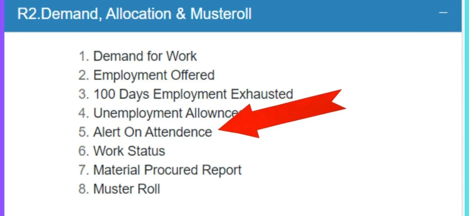 Nrega attendance Check